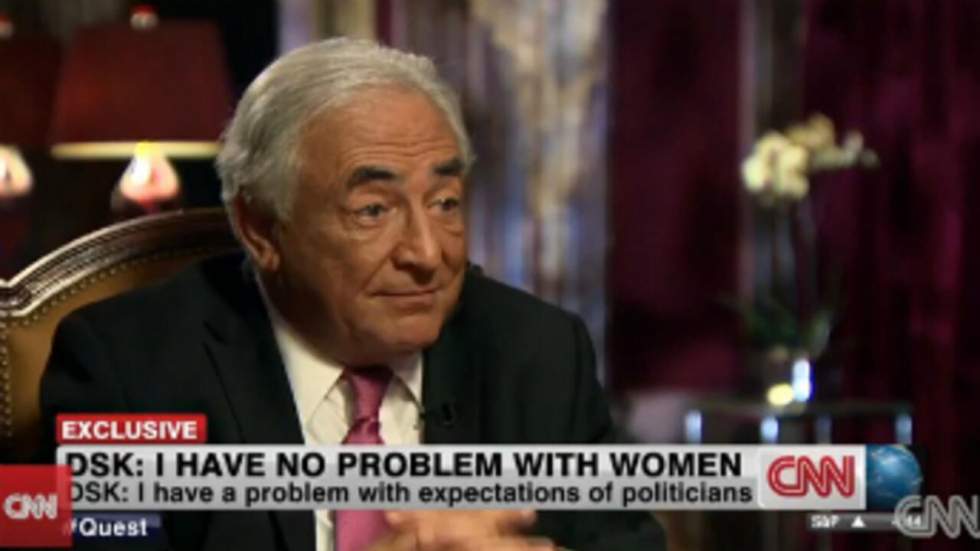 Vidéo : "Je ne pense pas avoir de problème particulier avec les femmes", affirme DSK
