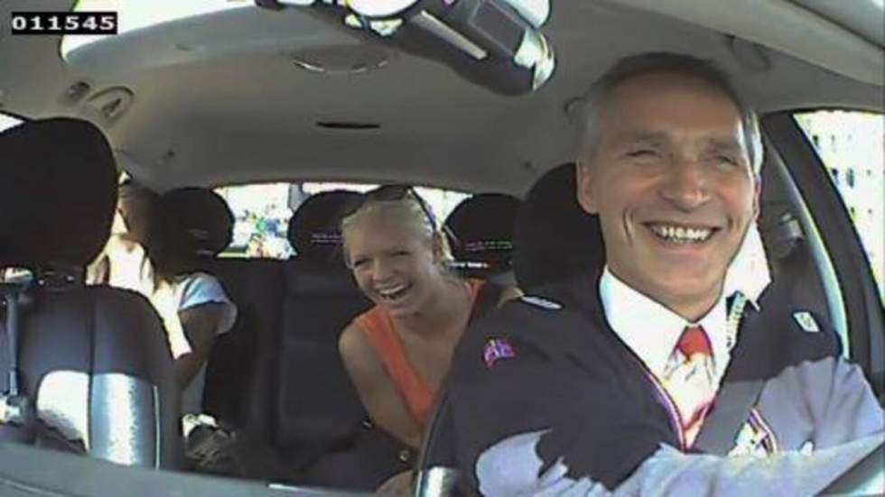 Vidéo : le Premier ministre norvégien Jens Stoltenberg, chauffeur de taxi d’un jour