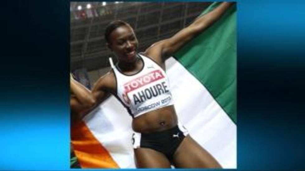 Murielle Ahouré sur le podium des JO de Moscou Murielle Ahouré sur le podium des JO de Moscou