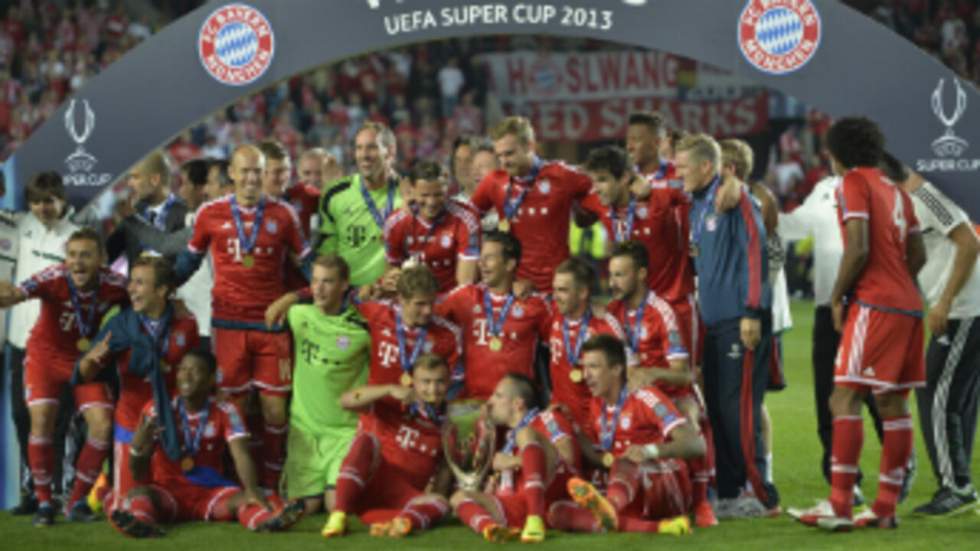 Le Bayern Munich, vainqueur de la Supercoupe d'Europe