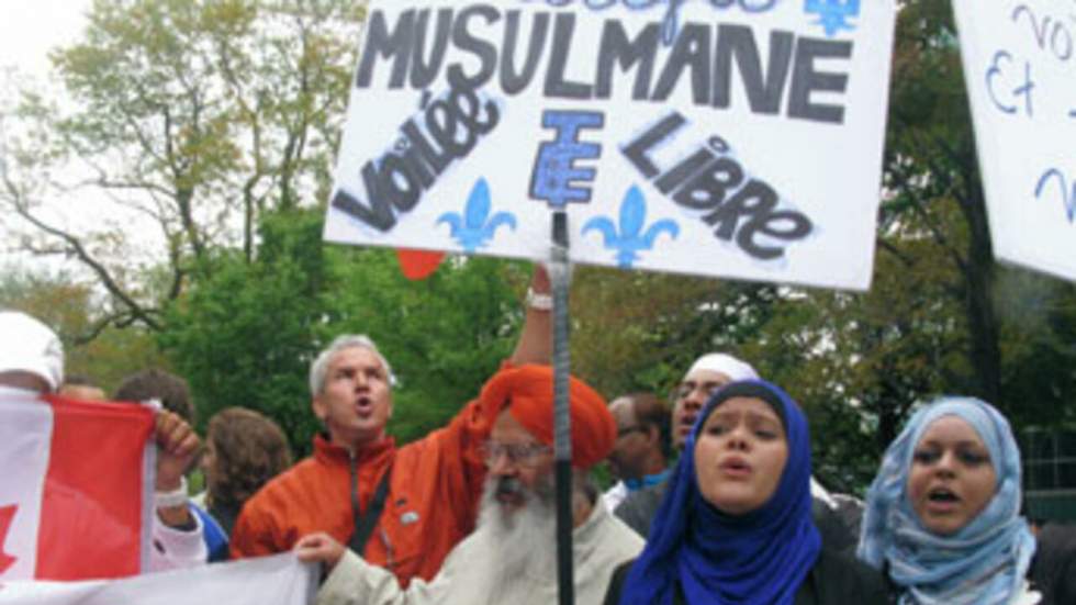 Québec : manifestation à Montréal contre le projet de loi sur la laïcité Québec : manifestation à Montréal contre le projet de loi sur la laïcité