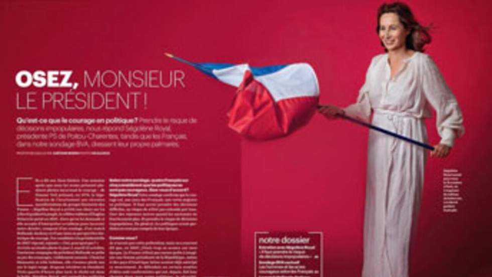 Ségolène Royal pose en "Liberté guidant le peuple" pour "Le Parisien"