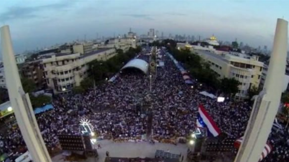 Thaïlande : les manifestations vues du ciel