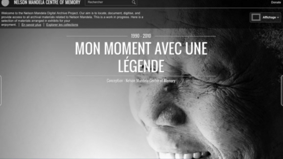 L’héritage de Nelson Mandela honoré sur Internet