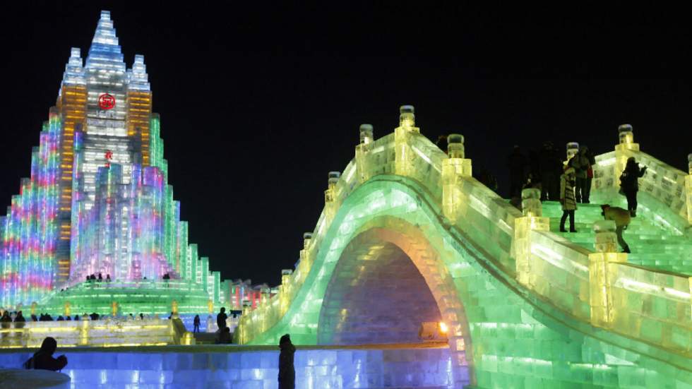 En images : le festival de sculptures sur glace de Harbin