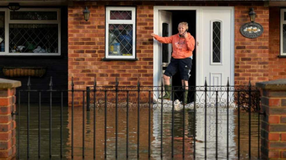 En images : le sud de l'Angleterre sous les eaux