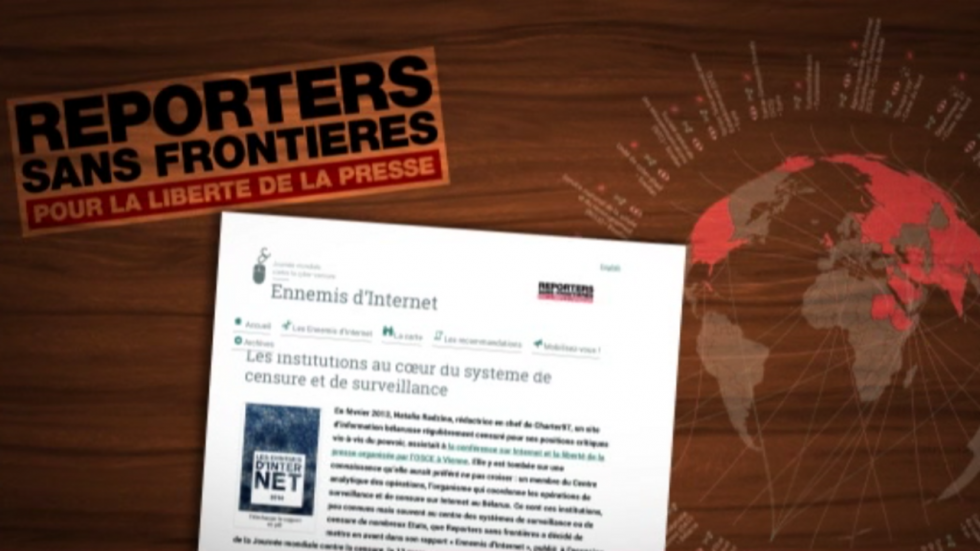 RSF épingle les ennemis d’Internet