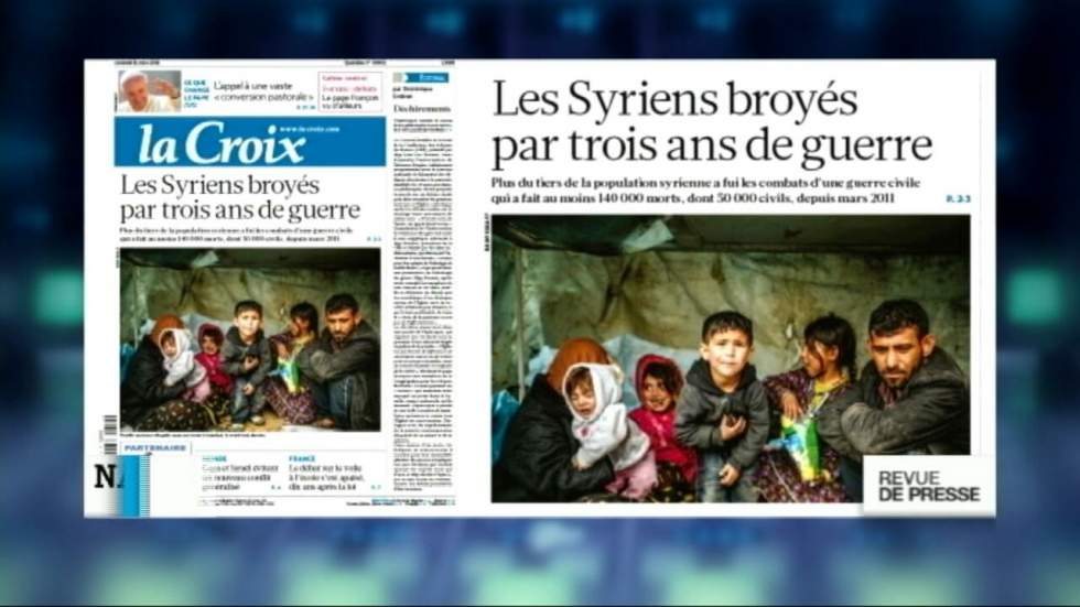 "Les Syriens broyés par trois ans de guerre"