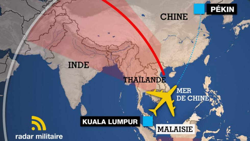 Infographie : Où l'appareil du vol MH370 a-t-il pu se poser ?