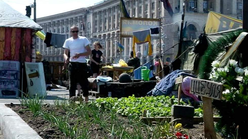Kiev : les radis de la place Maïdan Kiev : les radis de la place Maïdan