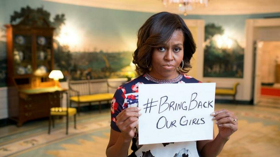 Lycéennes enlevées au Nigeria : Michelle Obama rejoint #BringBackOurGirls