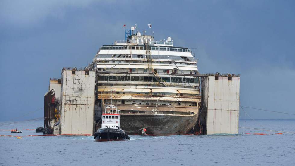 Infographie : l'ultime voyage controversé du Costa Concordia