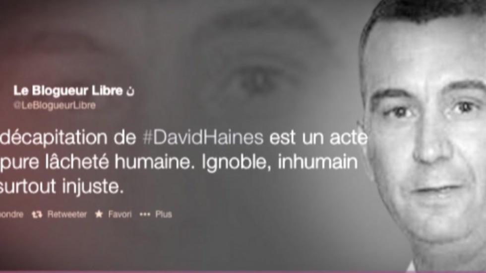 La Toile réagit à l'exécution de David Haines