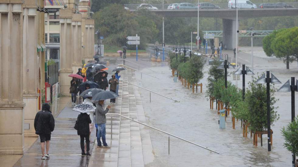 À Montpellier, des pluies diluviennes créent la pagaille