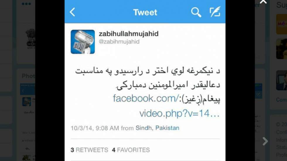 Un chef Taliban révèle par erreur sa localisation sur Twitter