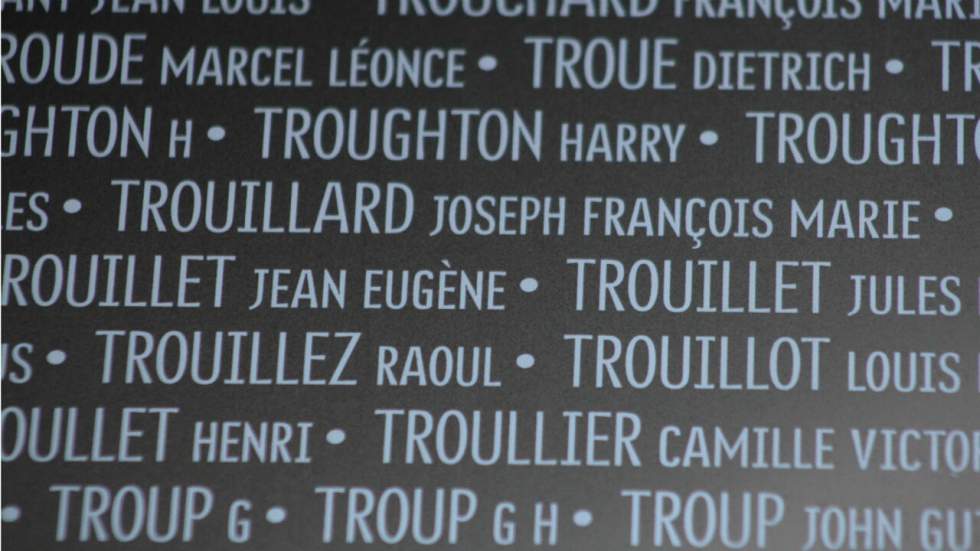 Centenaire 14-18 : le nom de ma famille est inscrit sur l'Anneau de la Mémoire Centenaire 14-18 : le nom de ma famille est inscrit sur l'Anneau de la Mémoire
