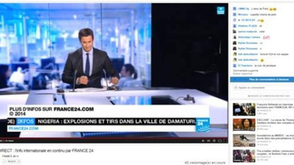 France 24 désormais disponible en direct sur YouTube