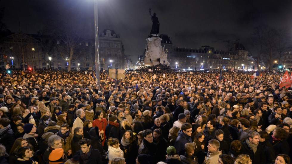 Manifestation à Paris : "'Charlie Hebdo', ça représente la liberté d’expression"