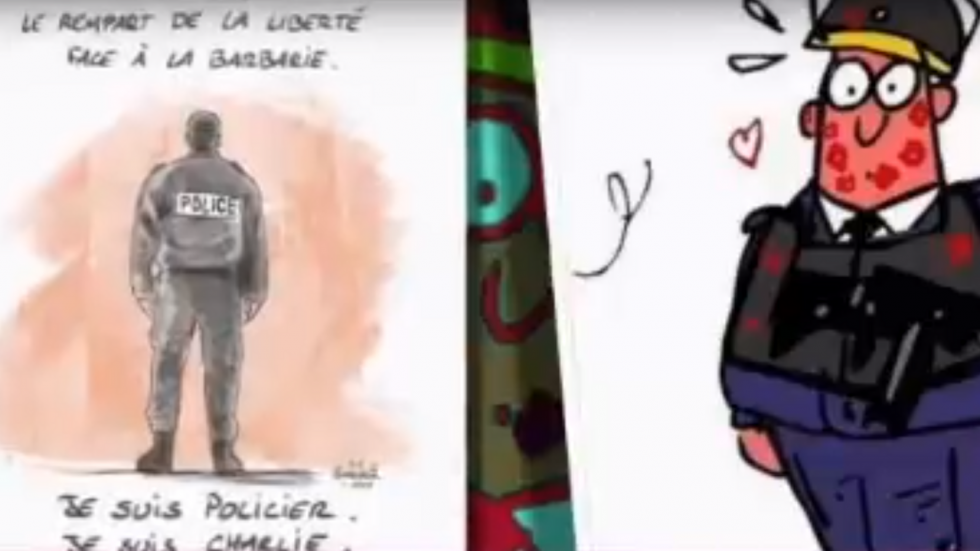 La police française remercie la population pour son soutien La police française remercie la population pour son soutien