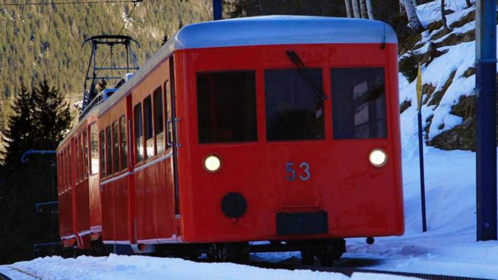 Chamonix : le petit train de la Mer de Glace