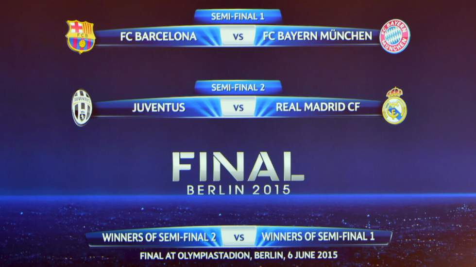Ligue des champions : Barça-Bayern et Juventus-Real en demi-finales