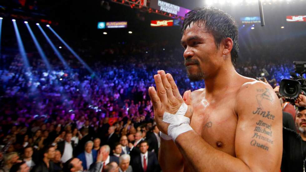 Combat du siècle : le boxeur Manny Pacquiao souffrait d'une déchirure à l'épaule