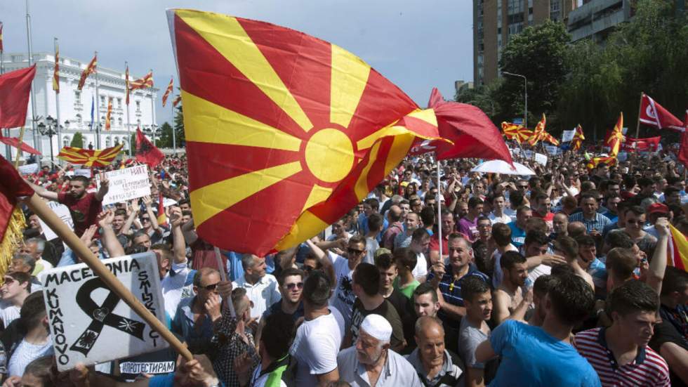 Plus de 20 000 manifestants réclament la démission du gouvernement en Macédoine