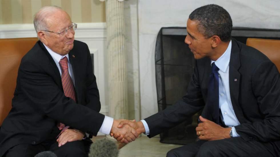 Obama reçoit le président tunisien Béji Caïd Essebsi, en quête d’assistance militaire Obama reçoit le président tunisien Béji Caïd Essebsi, en quête d’assistance militaire