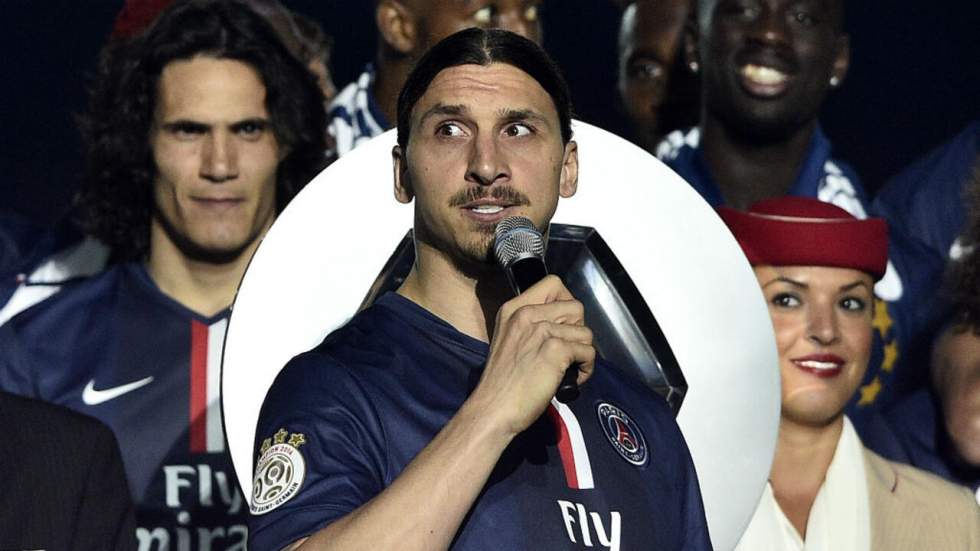 Zlatan Ibrahimovic lance "Vive la France !" au Parc des Princes