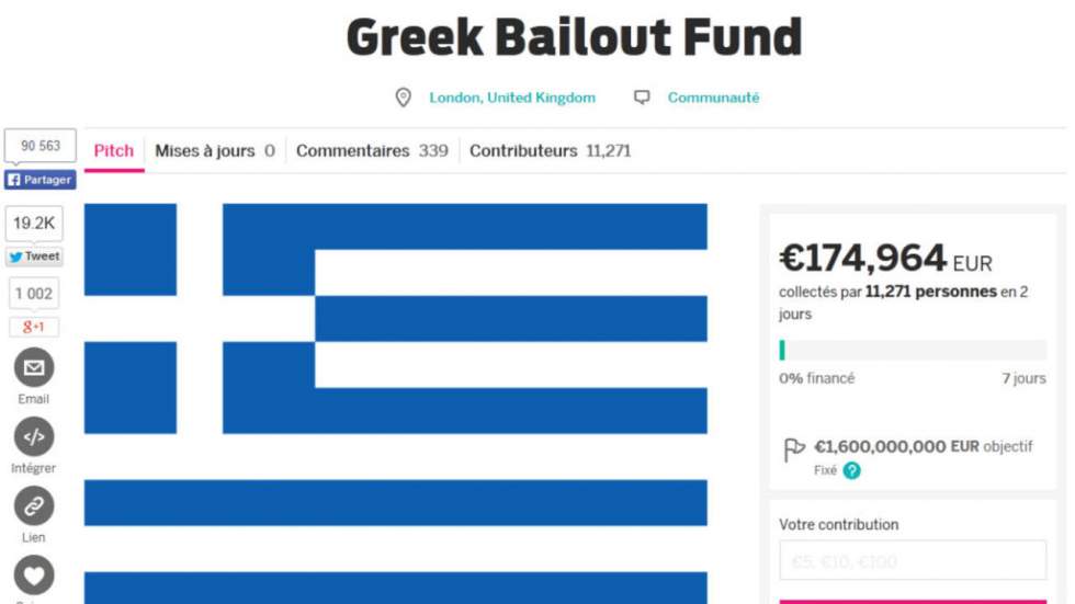 Un Londonien veut croire que le financement participatif peut sauver la Grèce