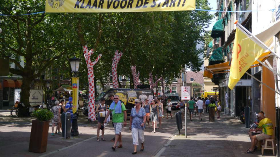 En images : Utrecht, capitale du vélo, s'est parée de couleurs pour le Tour de France