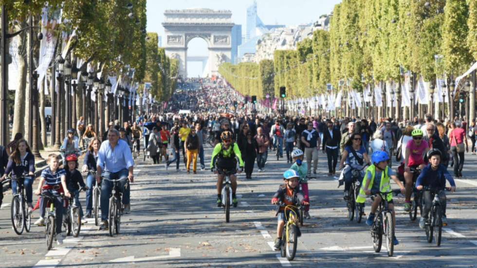 En images : à Paris, la "journée sans voiture" ne fait pas forcément recette