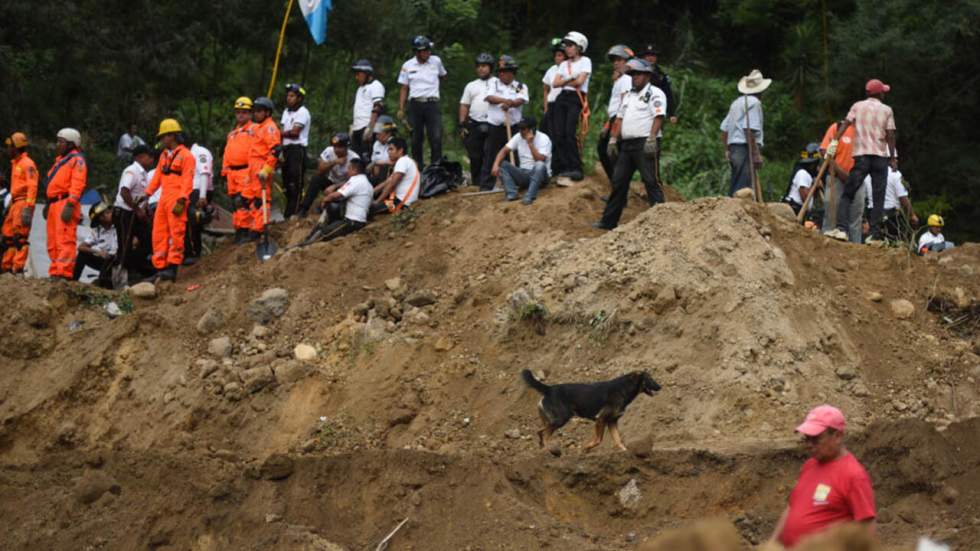 Au moins 600 disparus dans un glissement de terrain au Guatemala