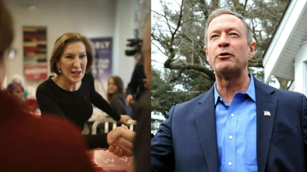 Fiorina, O'Malley : ces candidats qui peinent à exister dans l'ombre des grosses pointures