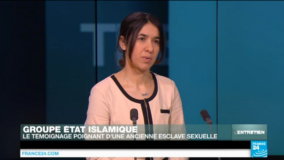 Nadia Murad, jeune Yazidie enlevée par le groupe EI : "Nous n’étions pas en vie"