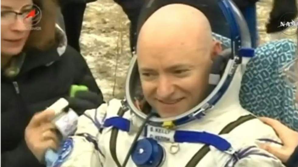 Après 340 jours dans l'espace, Scott Kelly est de retour sur Terre