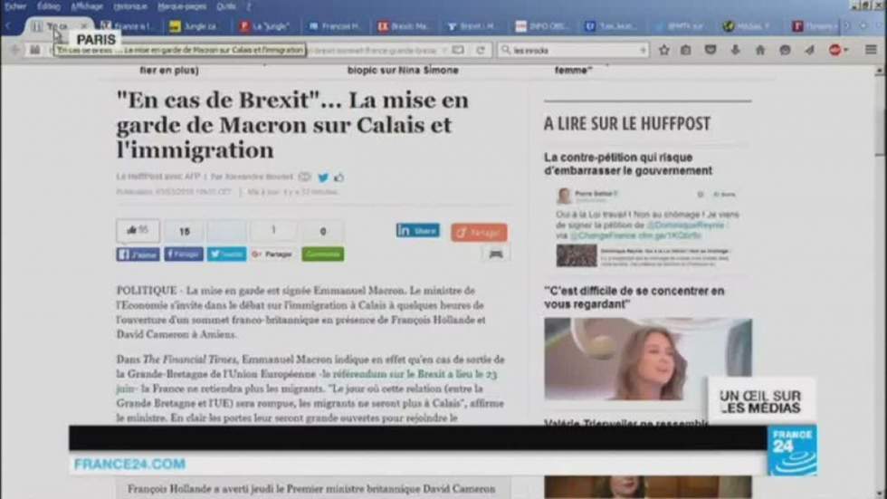 "Brexit" : les avertissements de Macron