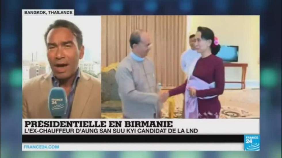 Le parti d'Aung San Suu Kyi désigne un ex-chauffeur comme candidat à la présidence