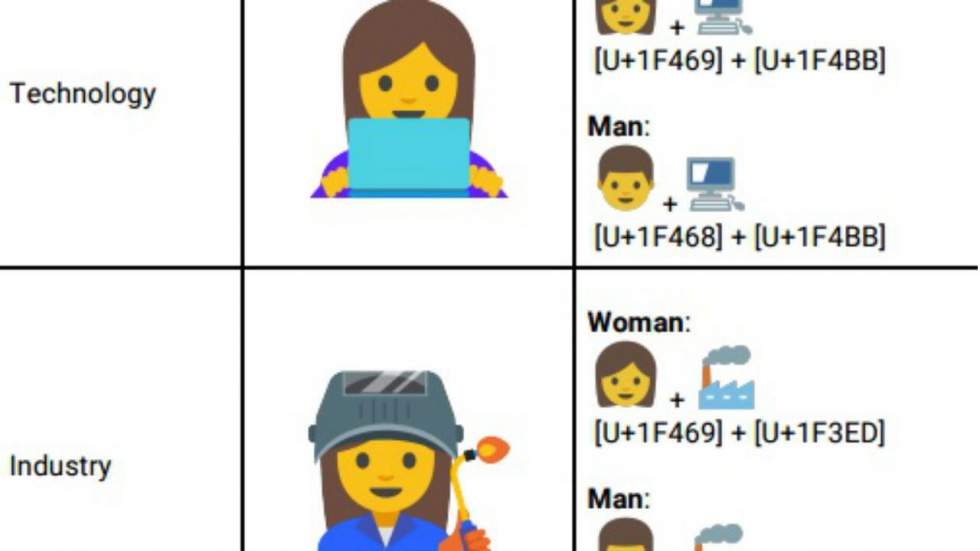 Google propose des emojis pour féminiser des métiers injustement vus comme masculins