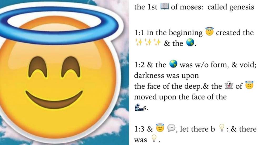 La Bible existe désormais en version emoji La Bible existe désormais en version emoji
