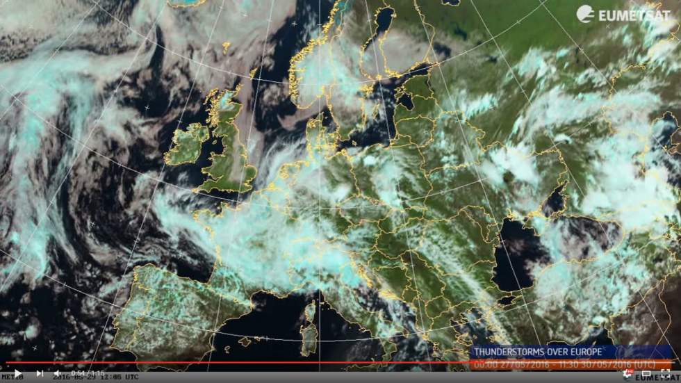 Temps pourri : voilà les images satellites des orages et pluies qui nous fichent le cafard