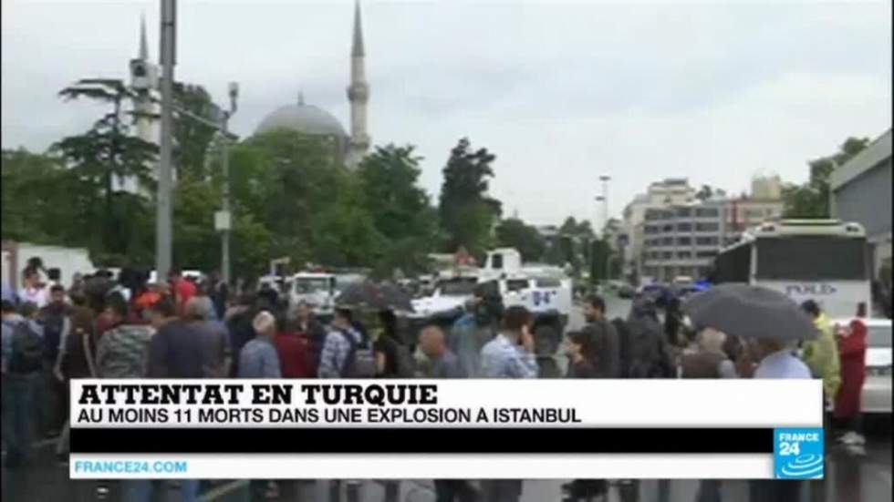 Turquie : une explosion près d'un arrêt de bus à Istanbul fait au moins 11 morts Turquie : une explosion près d'un arrêt de bus à Istanbul fait au moins 11 morts