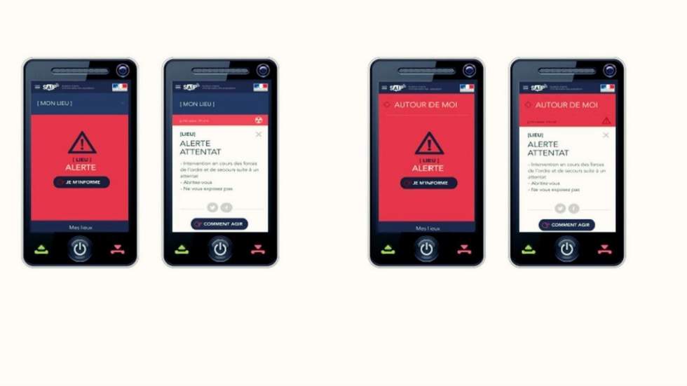 Le gouvernement français lance SAIP, une appli "alerte attentat"