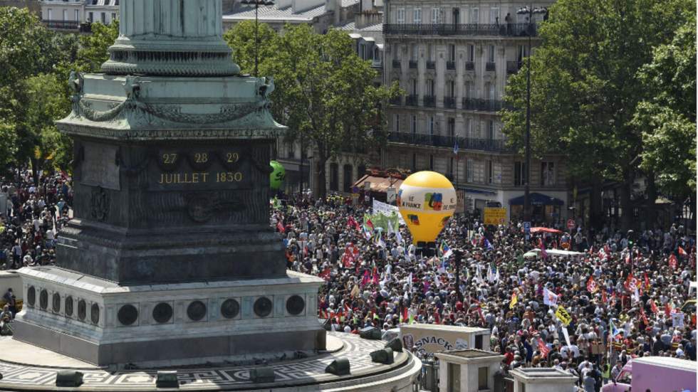 À Paris, la courte manifestation contre la loi travail se termine dans le calme