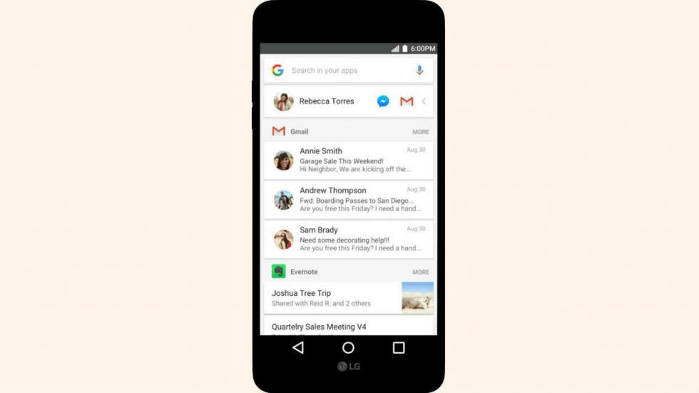 In Apps, le nouvel outil Google pour faire une recherche dans ses propres applis