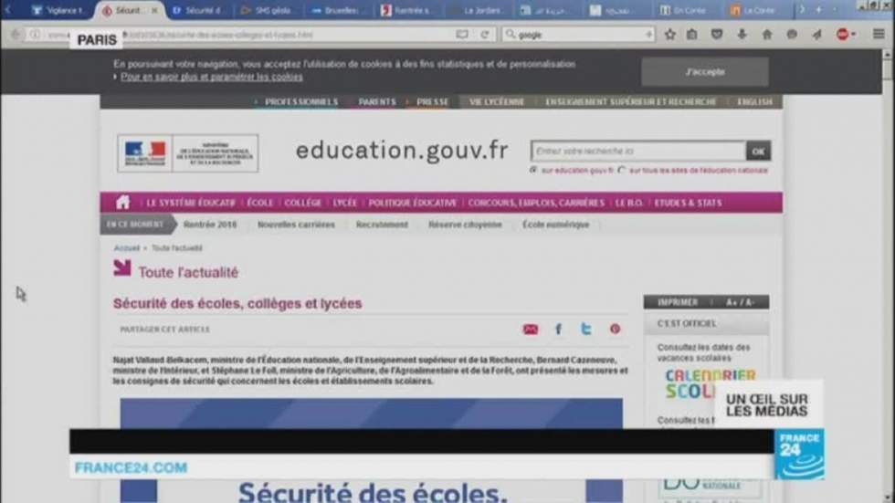 Rentrée des classes : la sécurité au programme