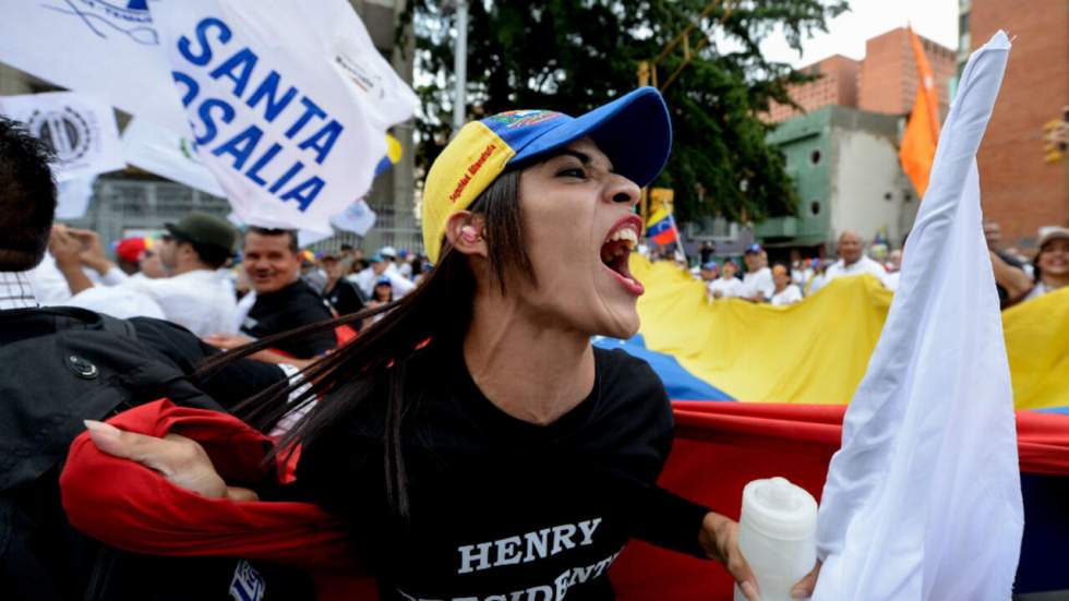 Manifestation monstre de l'opposition anti-Maduro dans les rues de Caracas