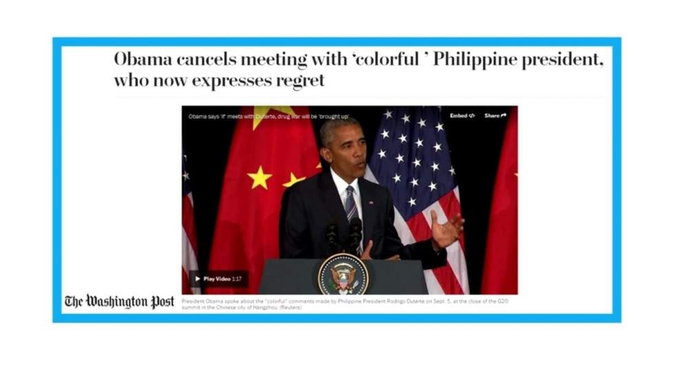 "Les tribulations d'un président américain en Chine" "Les tribulations d'un président américain en Chine"