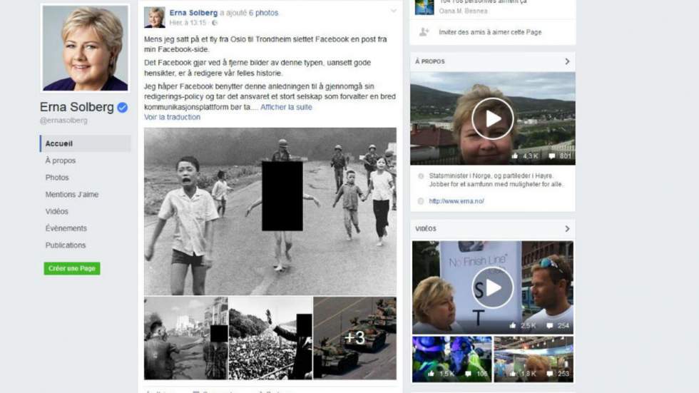 Vidéo : Facebook rétablit la photo de la petite vietnamienne brûlée au napalm