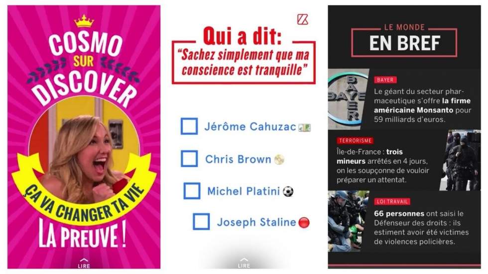 De l'info, des jeux et de la pub : on vous fait visiter Snapchat Discover en français